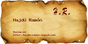Hajdú Ramón névjegykártya